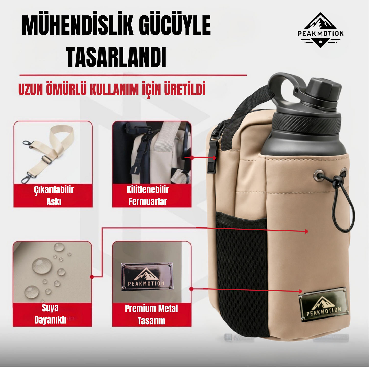 PeakMotion Manyetik Spor Çantası