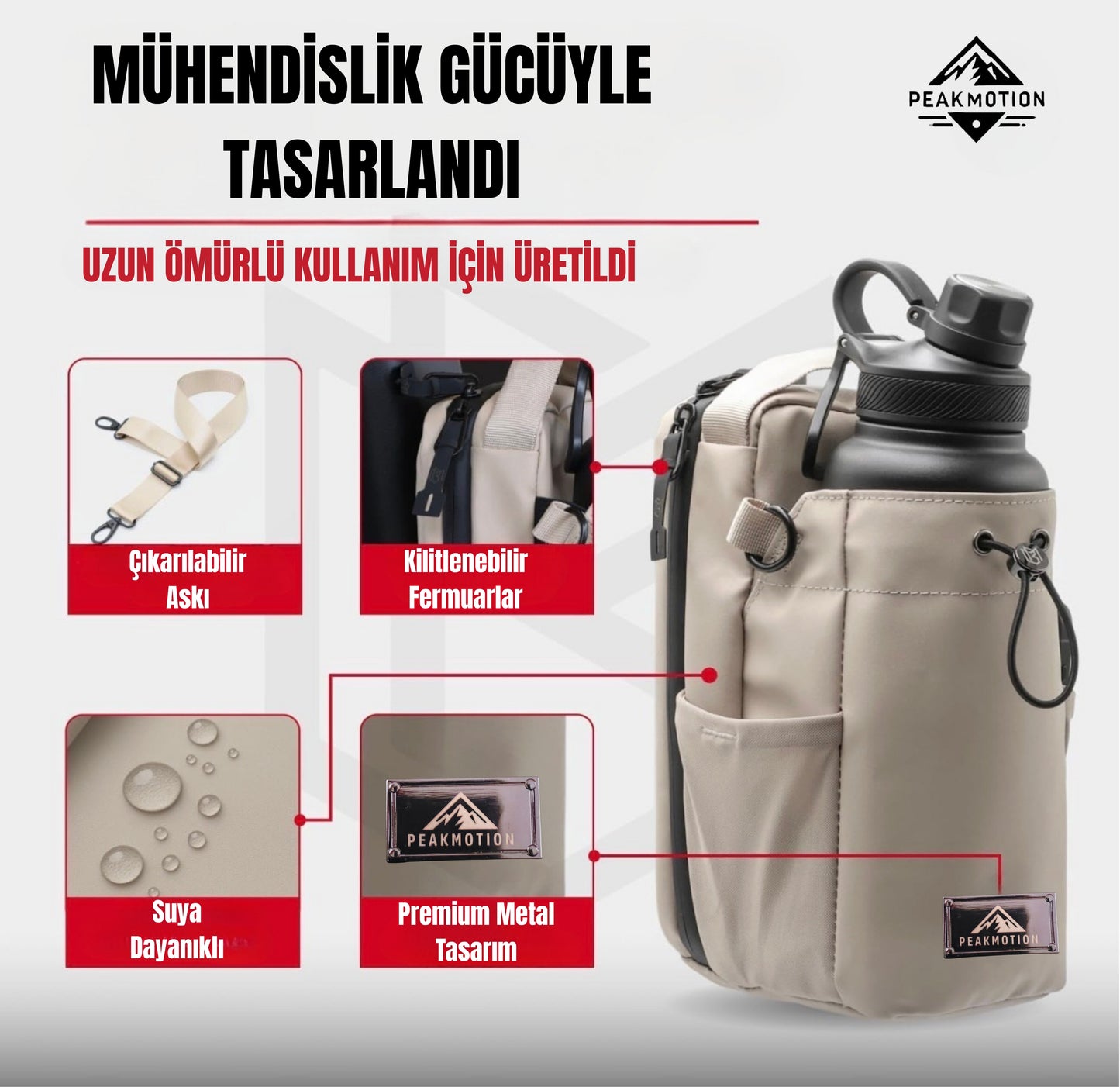 PeakMotion Manyetik Spor Çanta