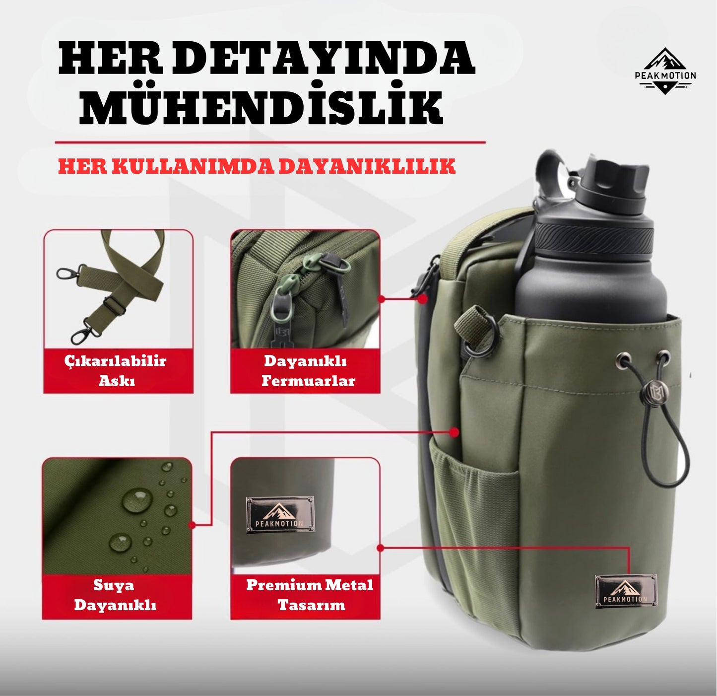 PeakMotion Manyetik Spor Çanta