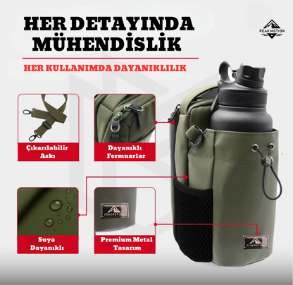 PeakMotion Manyetik Spor Çanta ( Haki )